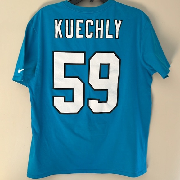 Nike Blue Short Sleeve Tee with White and Black Accents - Picture 2 of 8